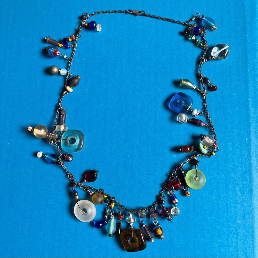 Colorful Glass Beaded Necklace